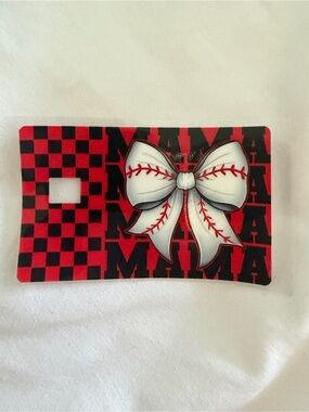Baseball mama debit/credit card cover